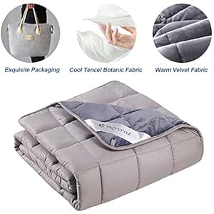 Amazon.com: OMYSTYLE Warming&Cooling Weighted Blanket for Adult and