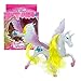 12 Pack - Large Magical Unicorn Figures Figurine Toys for Girls Party Favors Supplies with Brushable Mane, Tail, and Comb (5 Inch)