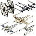 Star Wars (12 Pack) Hot Wheels Spaceship Models Toys Set Figures & Stands Mattel