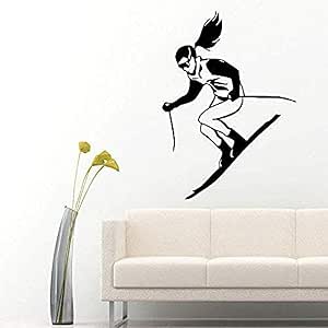 ttymei Etiqueta de la pared Vinilos removibles Tatuajes de pared Chica