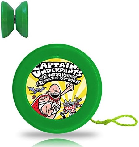 The Adventures of Captain Underpants Yoyo Spin Toys with Removable Yo-Yo Strings