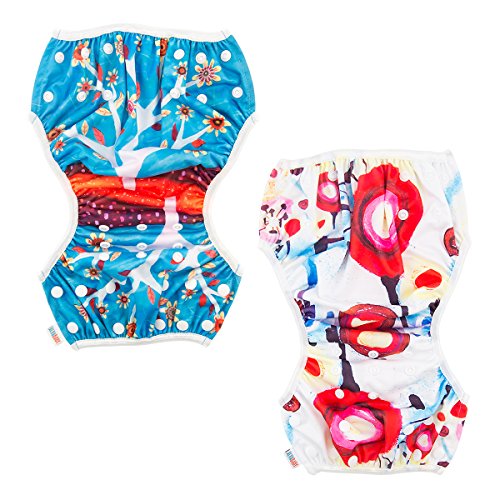 2 ALVABABY+Diapers+Reuseable+Adjustable+Swimming