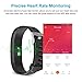 Fitness Tracker YuanGuo YG3 Plus Activity Tracker Sports Watch Smart Bracelet Pedometer Fitness Watch with Heart Rate Monitor/GPS/Step Counter/Sleep Monitor for Android and IOS (Black)