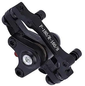 NSV MTB Aluminum-Alloy Folding Bike Bicycle Mechanical Disc Brake (Front/Rear Calipers), Black (Boldis (Front))