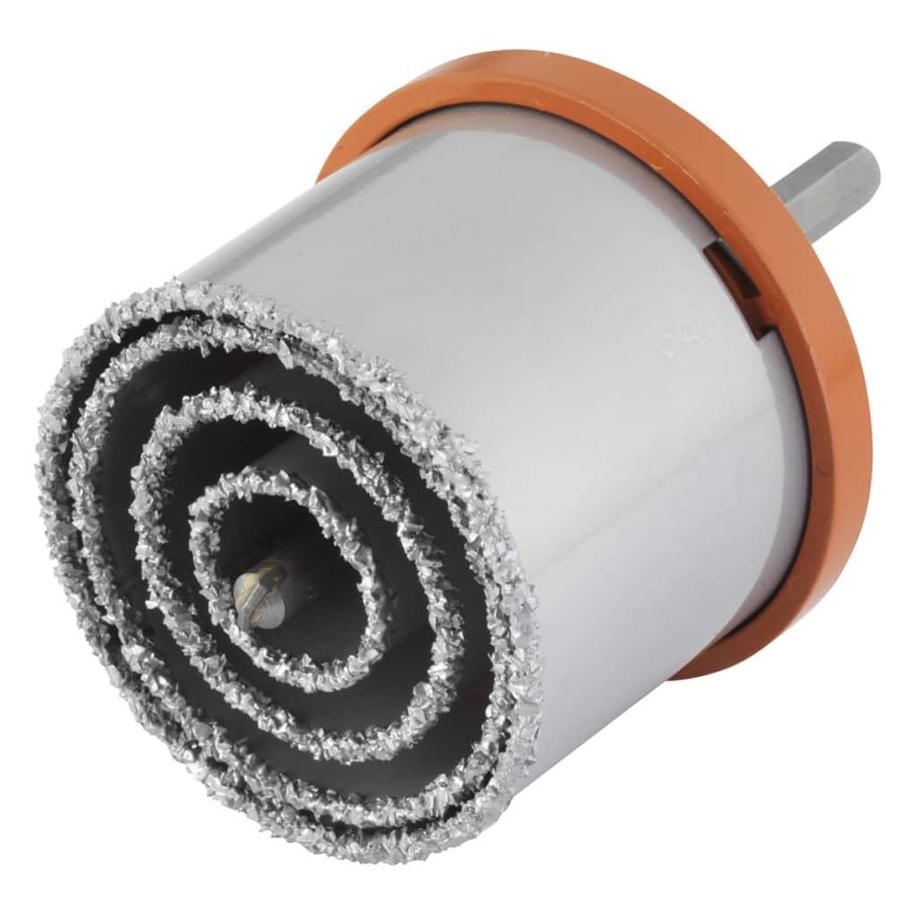 wolfcraft Annular Bit Insert Set, Tungsten Carbide Coated, 6 Pcs. I 3478000 I For brick walls and stone, Ø 33-83 mm, cutting depth 55 mm