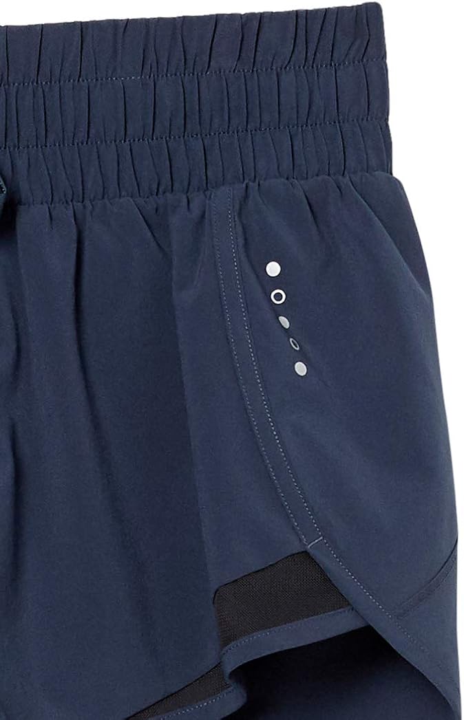  Brand - Core 10 Women's (XS-3X) Rouched Waistband Run Short Brief Liner-3": Clothing