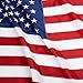 ANLEY® [Heavy Duty] American US Flag 6x10 Foot Nylon - Embroidered Stars and Sewn Stripes - 4 Rows of Lock Stitching - USA Banner Flags with Brass Grommets 6 X 10 Ft