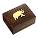 Jewelry Box in Wood Elephant Charm Gift for Women, 4 X 3 X 2 Inches by ShalinIndia