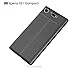 Cocomii Stitch Leather Design Sony Xperia XZ1 Compact Case, Slim Thin Glossy Soft TPU Silicone Rubber Gel Luxury Leather Pattern Fashion Bumper Cover Compatible with Sony Xperia XZ1 Compact (Black)