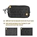 OneTigris Horizontal Multi-Purpose Pouch with Front Loop Surface and Hook-Backed Webbing (Black)
