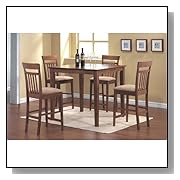 Counter Height Dining Sets Coaster Casual Contemporary Style Counter Height Dining, 5-Piece Set
