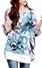 iNewbetter Womens Floral Batwing Sleeve Beach Loose Blouse Tunic Tops 03