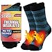 Three street Warm Thermal Socks, Unisex Winter Fur Lined Boot Thick Insulated Heated Socks For Cold Weather