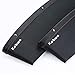 KOBWA generic001 Car Seat Side Drop Catcher Tray, Gap Filler Stop Between Car Seat and Console, Includes Sticker, Pocket Organizer Caddy for Wallet/Phone/Coins, PU Leather, Black, Pack of 2