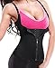 Gotoly Lumbar Back SUPPORTS, Waist Trainer Corset For Weight Loss Vest With Zip & Hook (XXXX-Large, Black(Tummy Tuck))