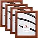 Craig Frames 23247616 8 x 10 Inch Picture Frame, Walnut Brown, Set of 4