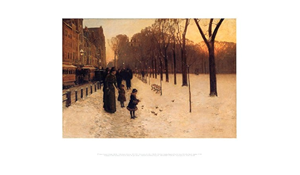 Amazon Com Boston Common At Twilight 15 86 Art Print By Childe Hassam 14 X 11in Boston Common Painting Posters Prints
