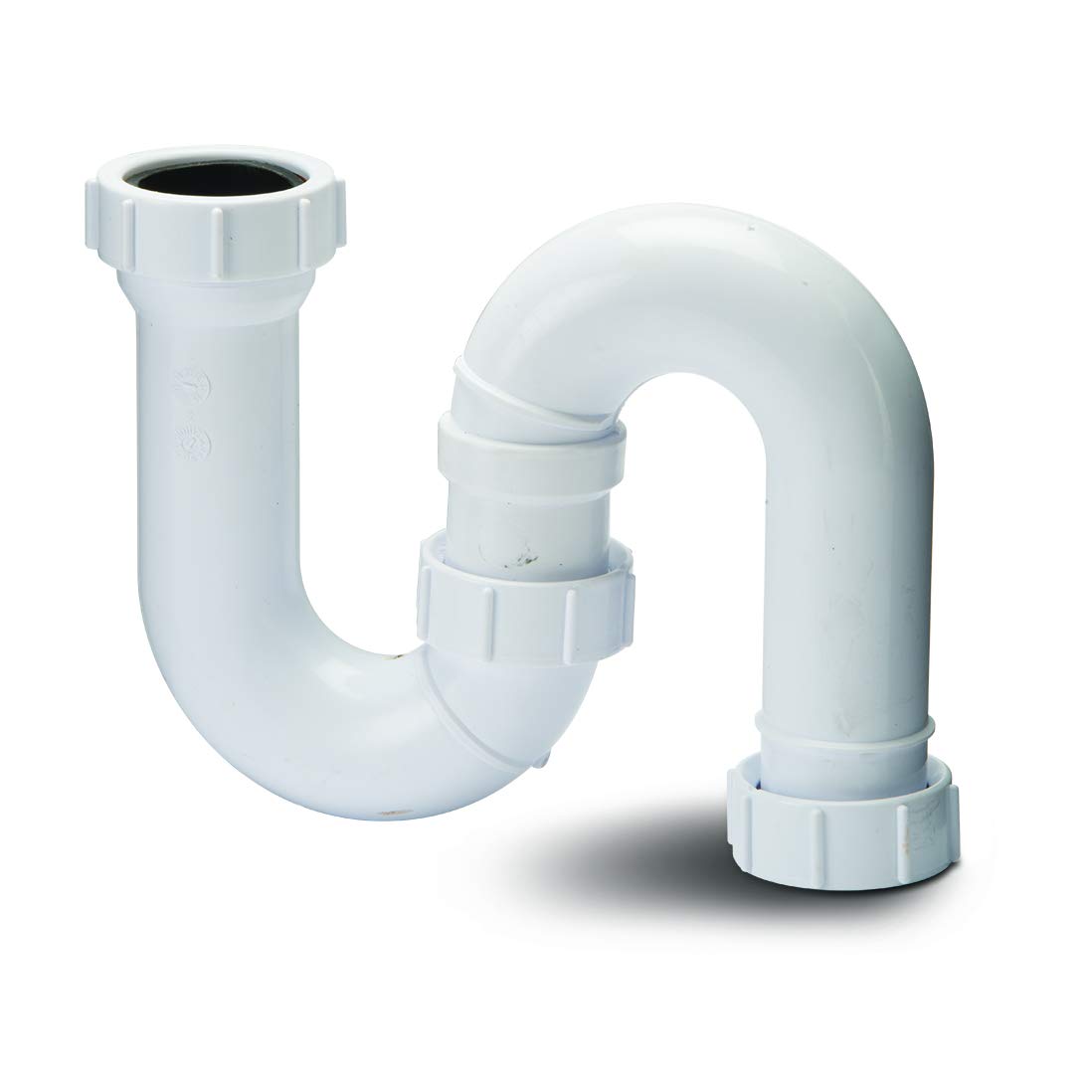 Polypipe WT57 Trap 40mm Tubular Swivel S 75mm Seal, White