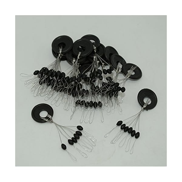 Gracefulvara-100Pcs-6-in-1-Cylinder-Shaped-Float-Stop-Fishing-Stopper-Bobber-SinkerS