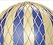 Authentic Models, Travels Light Air Balloon, Hanging Home Decor - 11.80 Inch Height, Historic Hot Air Balloon Model for Home Decor, Detailed Vintage Decorations to Hang from Ceiling - Blue Double