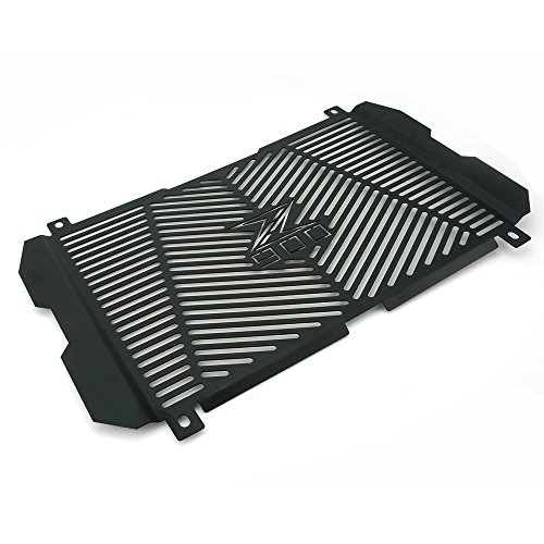 Heinmo Motorcycle New CNC Aluminum Radiator Guard Grill Cover Protector fit For KAWASAKI Z900 2017 Black Sliver (black)