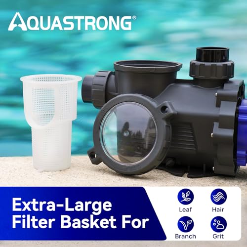 Aquastrong In/Above Ground Pool Pump High Flow Self Primming Swimming Pool Pump,Sapphire Blue