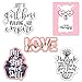 Cute Girl Inspirational/Motivational Quote Aesthetic Vinyl Stickers for Laptops and Water Bottles (Inspirational Quotes)