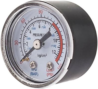 Air Compressor 1/8 PT Male Threaded 0-180PSI 0-12Kg/cm2 Pressure Gauge