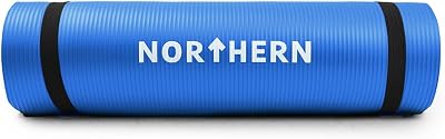 Fashion Thirsty NORTHERN Yoga Mat 10mm Thick Non Slip Large Surface Carry Strap