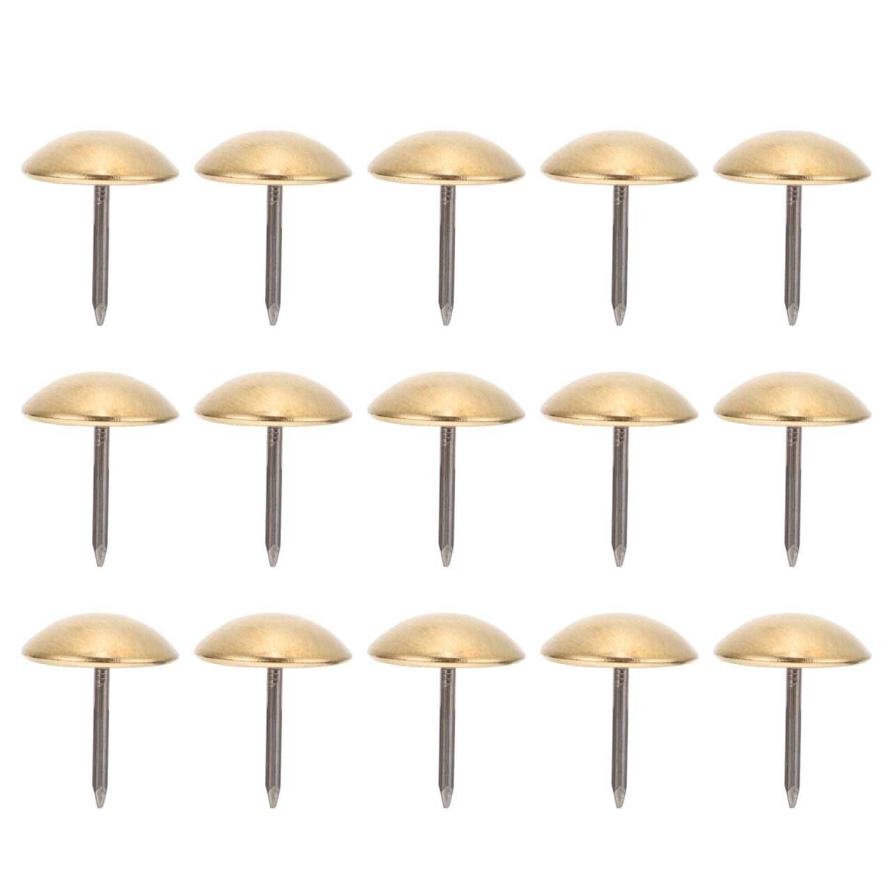 iplusmile 100 Pcs Copper Nails, Upholstery Tacks, Antique Bronze Decorative Thumb Tacks, Furniture Push Nail, Carpet Tacks, Upholstery Pins (20X16mm)