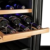 Koldfront TWR247ESS24 Bottle Free Standing Dual Zone Wine Cooler - Black and Stainless Steel