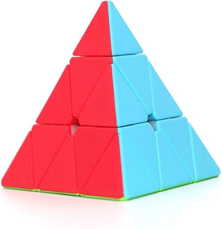 Sooiy Pirámide del Cubo triángulo masivas Adultos Color Color Luz Niños Alumnos Variable del Rompecabezas del Cubo de la Torre 3X3 pirámide de Rompecabezas de Color Velocidad: Amazon.es: Hogar