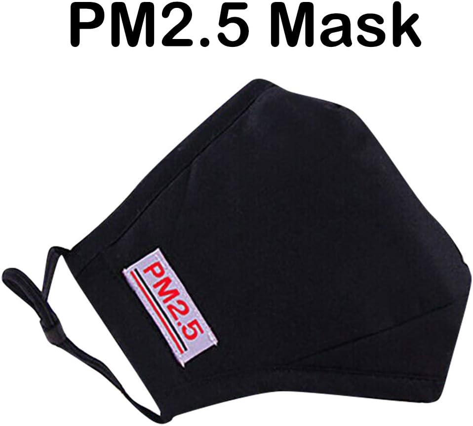 Unine PM2.5 Face Cover Respirator Breathing Filter, Reuseable Cotton Disposable Breathable Safety Air Fog Filters,Protection from Dust for Women Man,Outdoor Indoor Sports Activities Use