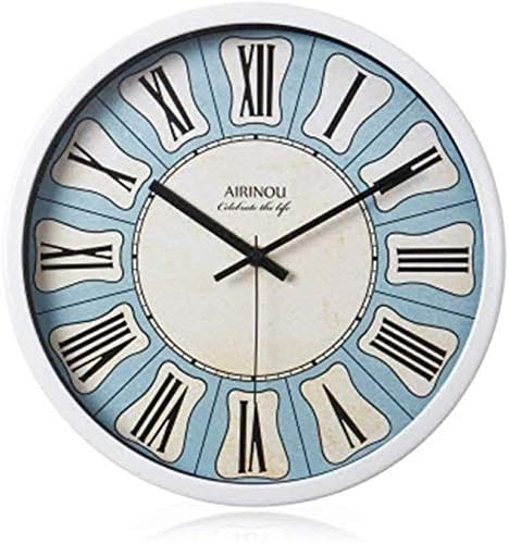 Silent Sweep Wall Clock 12 Inch Tuscan Style Roman Numeral Alarm Clock Design Wall Decorative Clocfor Bedroom Living Room Bathroom Office Cafe Wall Decor Size 14 Inches Amazon Ca Home Kitchen