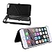 iPhone 6 Case, SQdeal Women Fashion Multi-function Travel Makeup Mirror Phone Case with Card Slot & Holder for iPhone 6 6s 4.7 inch (Black)