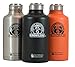 Smoky Mountain Growlers Insulated Stainless Steel All-in-one 64 oz Water Bottle, Thermos, and Wine or Beer Growler