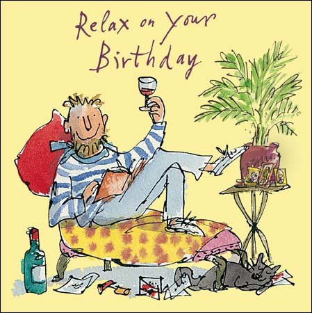 Greetings Card - (WDM4593) Male Birthday - Quentin Blake