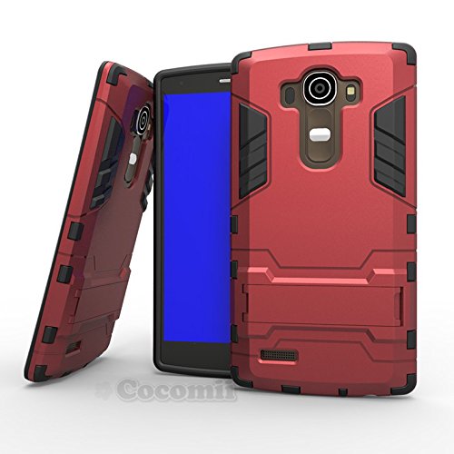 Cocomii Iron Man Armor LG G4 Case New [Heavy Duty] Premium Tactical Grip Kickstand Shockproof Hard Bumper Shell [Military Defender] Full Body Dual Layer Rugged Cover for LG G4 (I.Red) - Thumbnail 5
