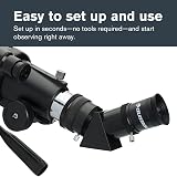 Celestron Travel Scope 80 Portable Refractor Telescope with 80mm Lens, Tripod, view 2