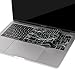 MOSISO Silicone Pattern Keyboard Cover Protective Skin Compatible with MacBook Pro 13 inch 2017 & 2016 Release A1708 Without Touch Bar, MacBook 12 inch A1534, Black Marble