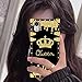 Fiyart Designed for iPhone Xr Case Luxury Queen Golden Crown Gold Glitter Square Soft TPU Wrapped Edges and Hard PC Back Stylish Classic Retro Case 6.1 inch