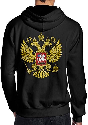 Men Coat Of Arms Of Russian Federation National Emblem Long Sleeves Sweatshirt Hoodies Pullover T Shirt