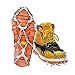 RENHAIGY Traction Ice Cleats Crampons Ice Snow Grips for Hiking Walking Climbing Fishing Jogging with Anti-Slip Microspikes Stainless Steel Spikes