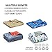 YnM Exclusive Weighted Blanket, Smallest Compartments with Glass Beads, Bed Blanket for One Person of 40lbs, Ideal for Twin Bed (36x48 Inches, 5 Pounds, Dark Grey)