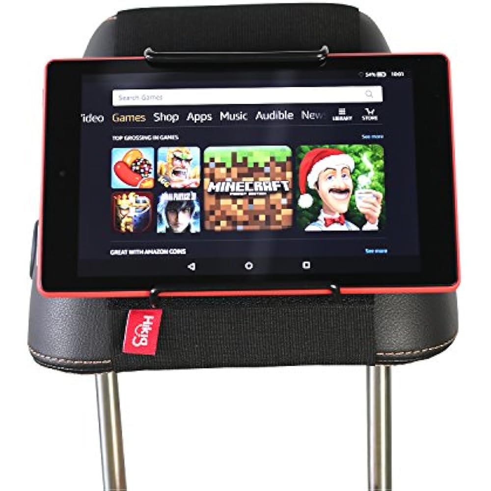 Car Headrest Mount Holder For Kids Kindle Fire HD 6 / 7 X7 X9 (2014