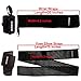 SanQiQi 1 Pair Wrist Wraps 20'' with Thumb Loops, a Bonus-1 Pair Knee Straps, for Powerlifting, Bodybuilding, Cross Training, Weightlifting, Yoga, Support for Men & Women (Black)