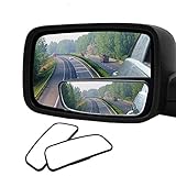 Audew 2 Pack Square Blind Spot Mirror 360° ABS Glass For All Universal Vehicles Car Fit Stick-on Design