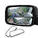 Audew 2 Pack Square Blind Spot Mirror 360° ABS Glass for All Universal Vehicles Car Fit Stick-on Design
