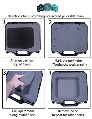 Case Club Projector Case Compatible with Epson VS240, EX3240, VS345, VS340, VS335W, EX7240 Pro, and EX5240 Pro Projectors Plus Cords and Remote