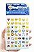 Emoji Stickers 28 Sheets with Happy Faces Kid Stickers from iPhone Facebook Twitter - Blue